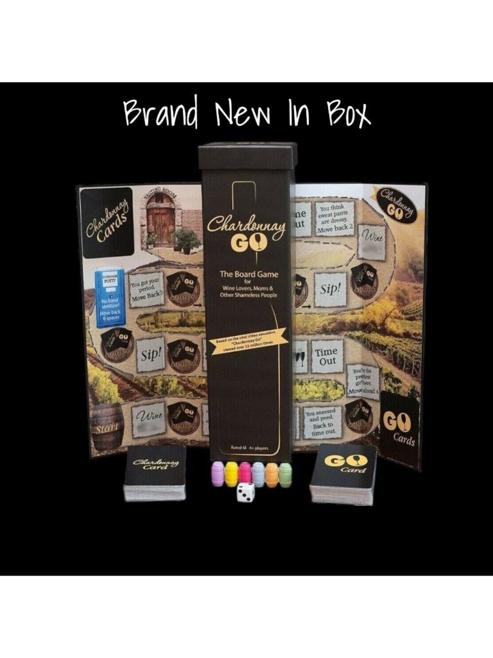 Chardonnay Go The Board Game Wine Lovers Moms Brand New In Box